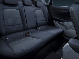 Zadní sedadla nového modelu Hyundai BAYON.